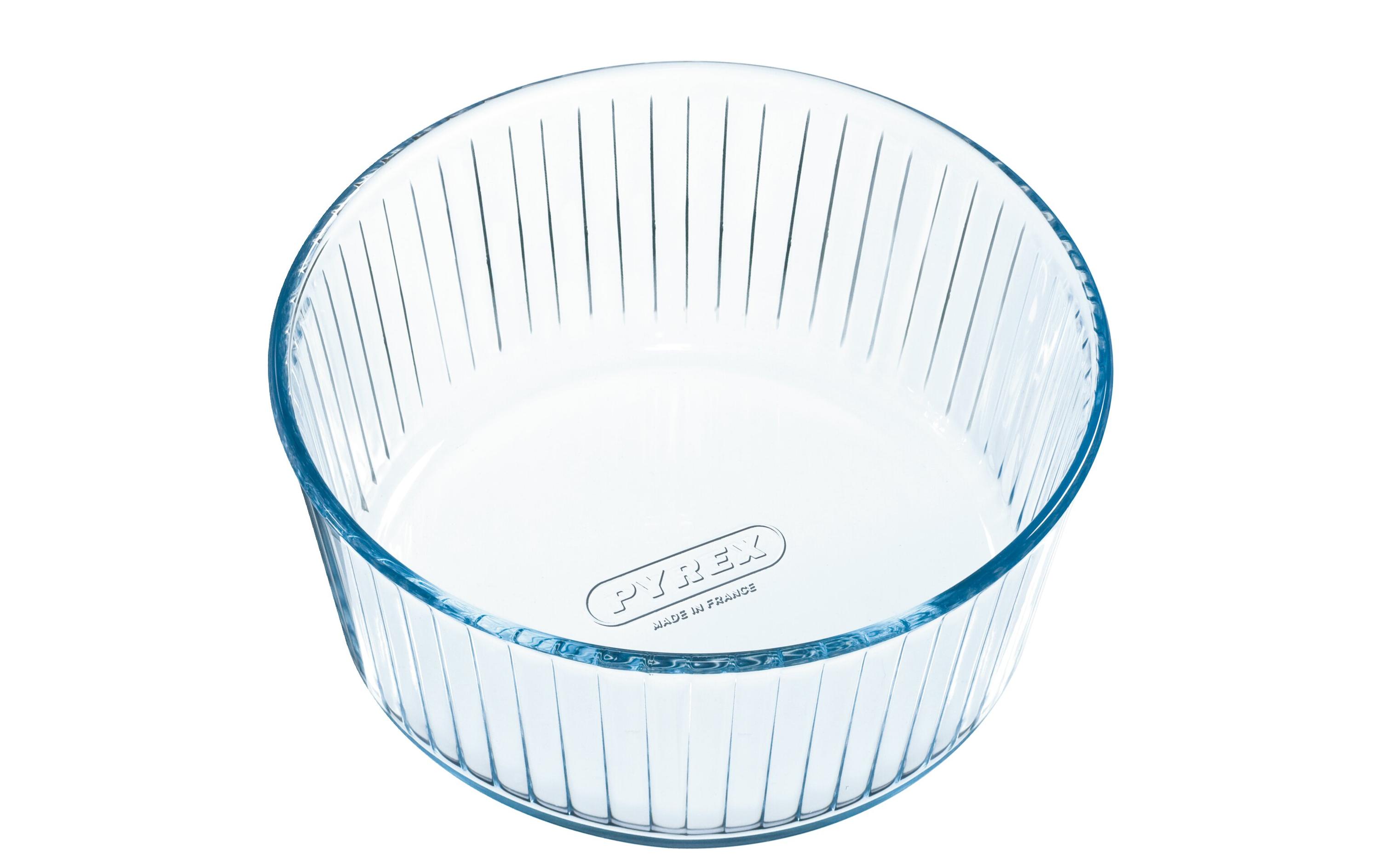 Auflaufform Soufflé 2.5 L, 22 x 22 x 10 cmRunde Backform aus Glas