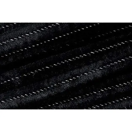 Knorr Prandell Chenilledraht, schwarz, ca. 8mm x 50cm, 10Stück
