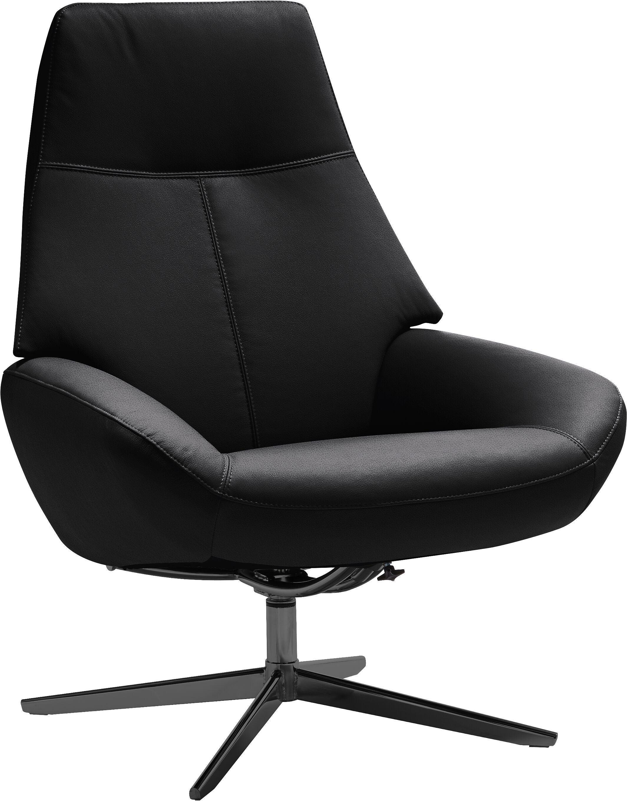 ARNOLD Sessel - Schwarz / B: 78.0 cm x T: 89.0 cm x H: 106.0 cm