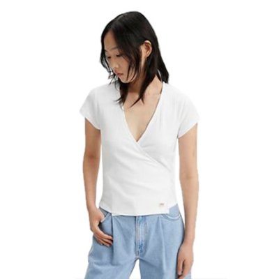 Tee-shirt à manches courtes femme Dry Goods Pointelle Wrap LEVIS