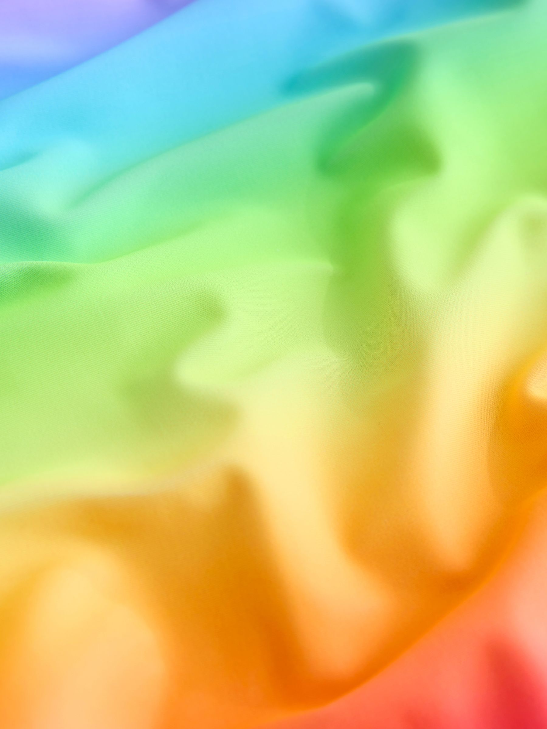 Ombré regenboog - Badpak met ronde hals (3mnd -16jr)