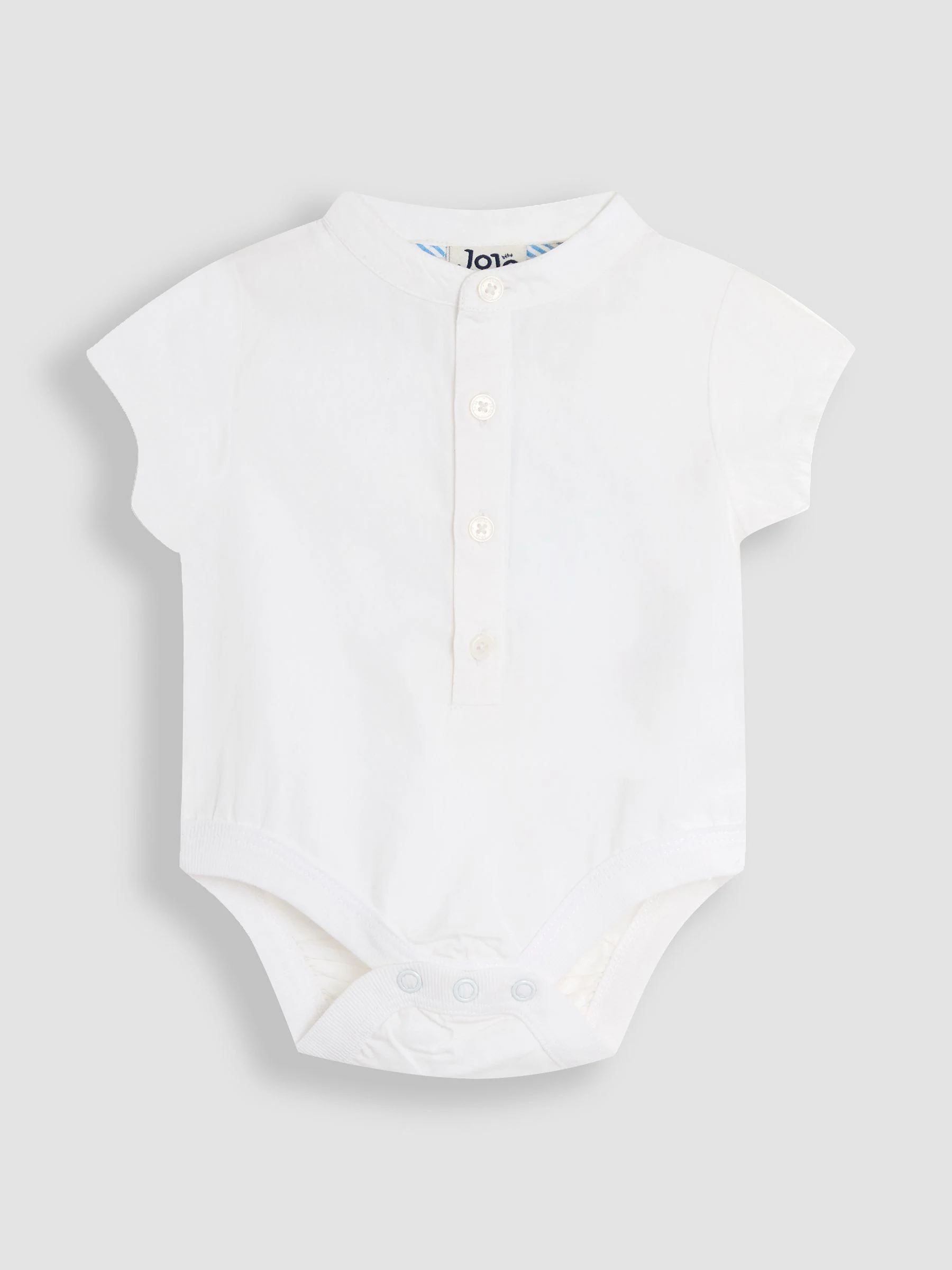 JoJo Maman Bébé 2 Piece Grandad Shirt & Shorts Set