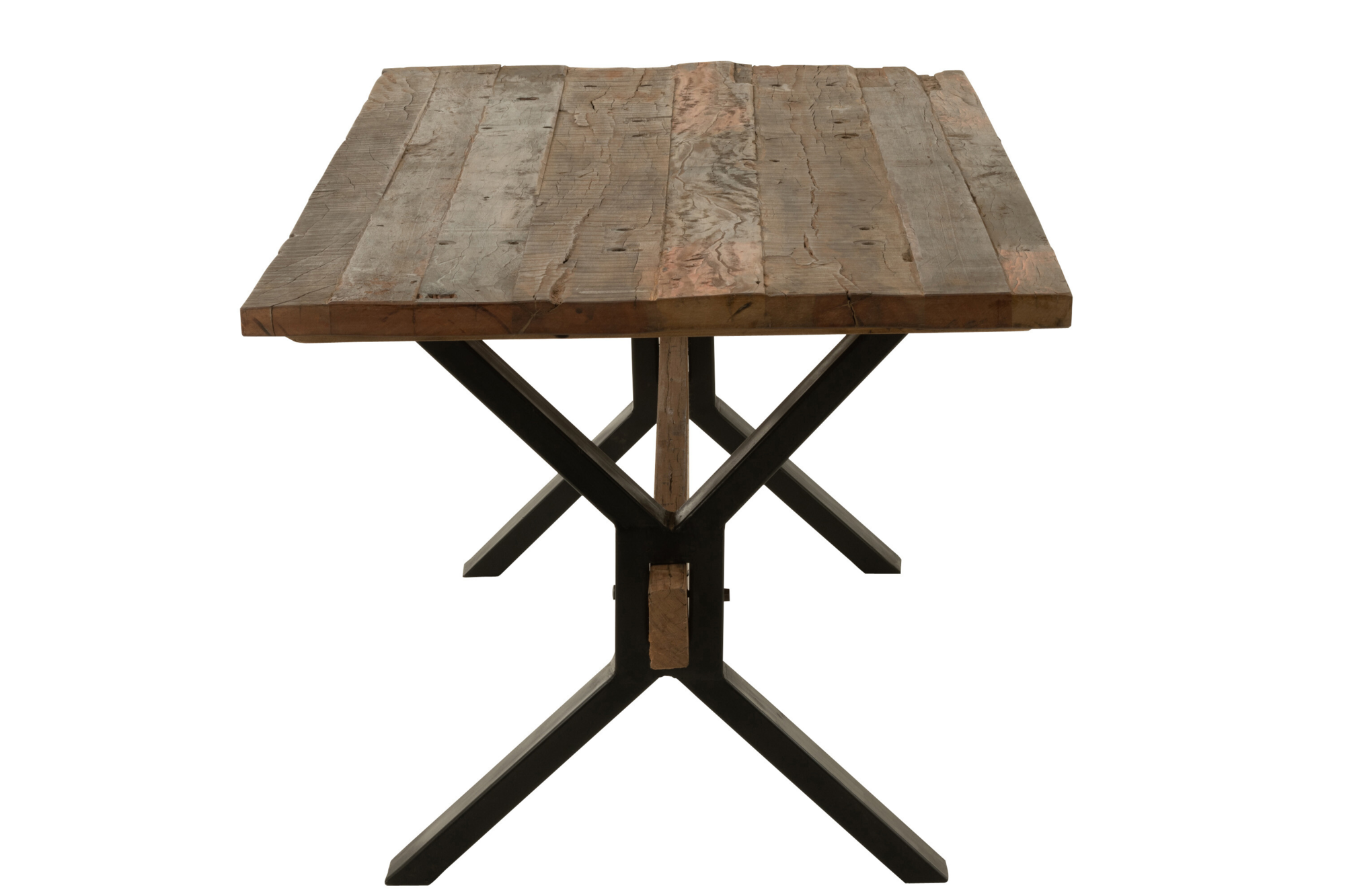 Eettafel verouderd hout bruin 170x89 cm