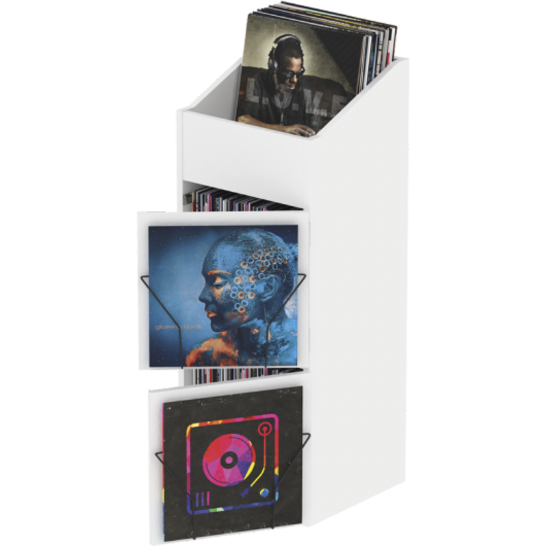 Glorious Record Box Display Door White