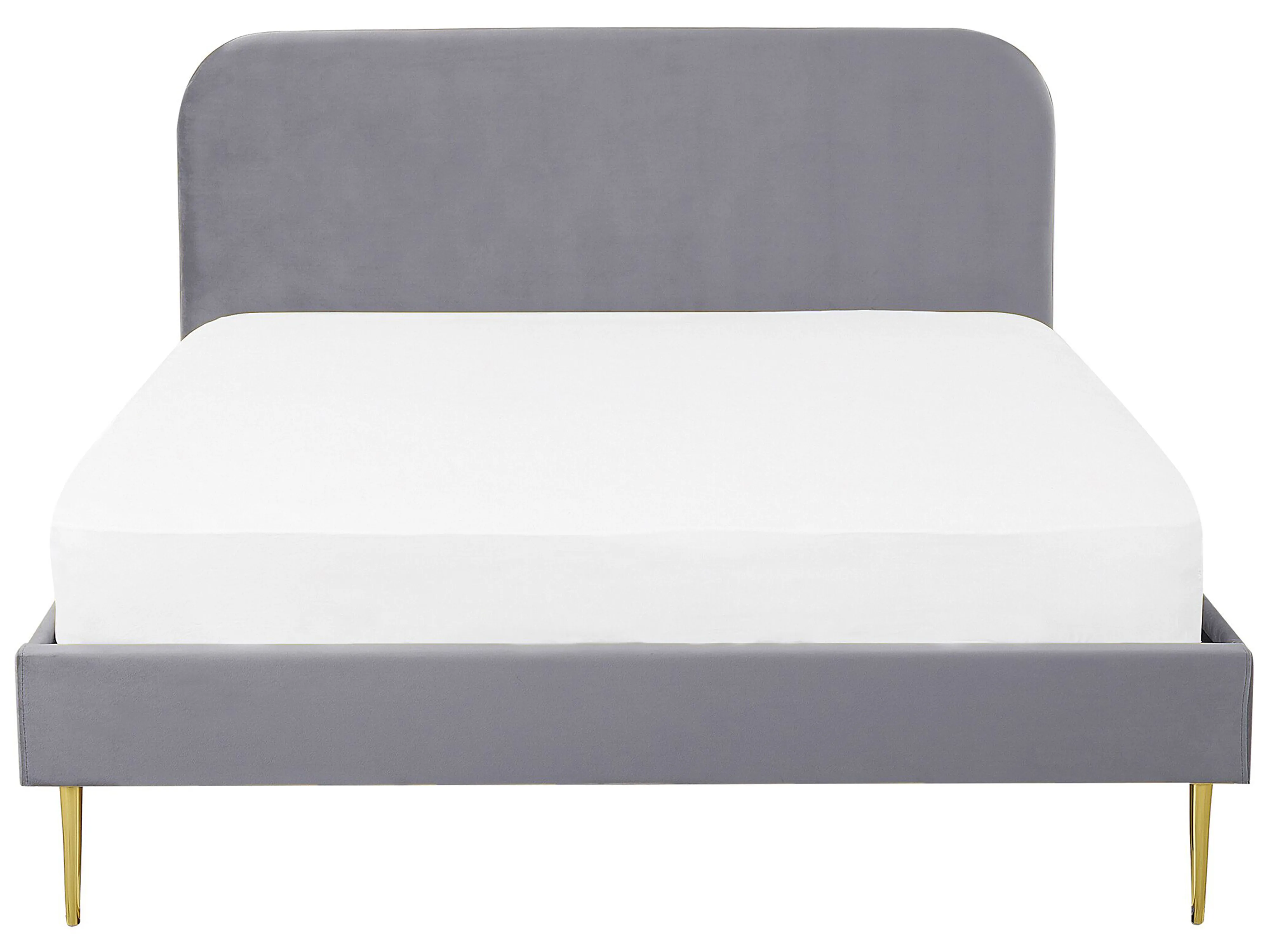 Bed Fluweel FLAYAT 180 x 200 cm Grijs