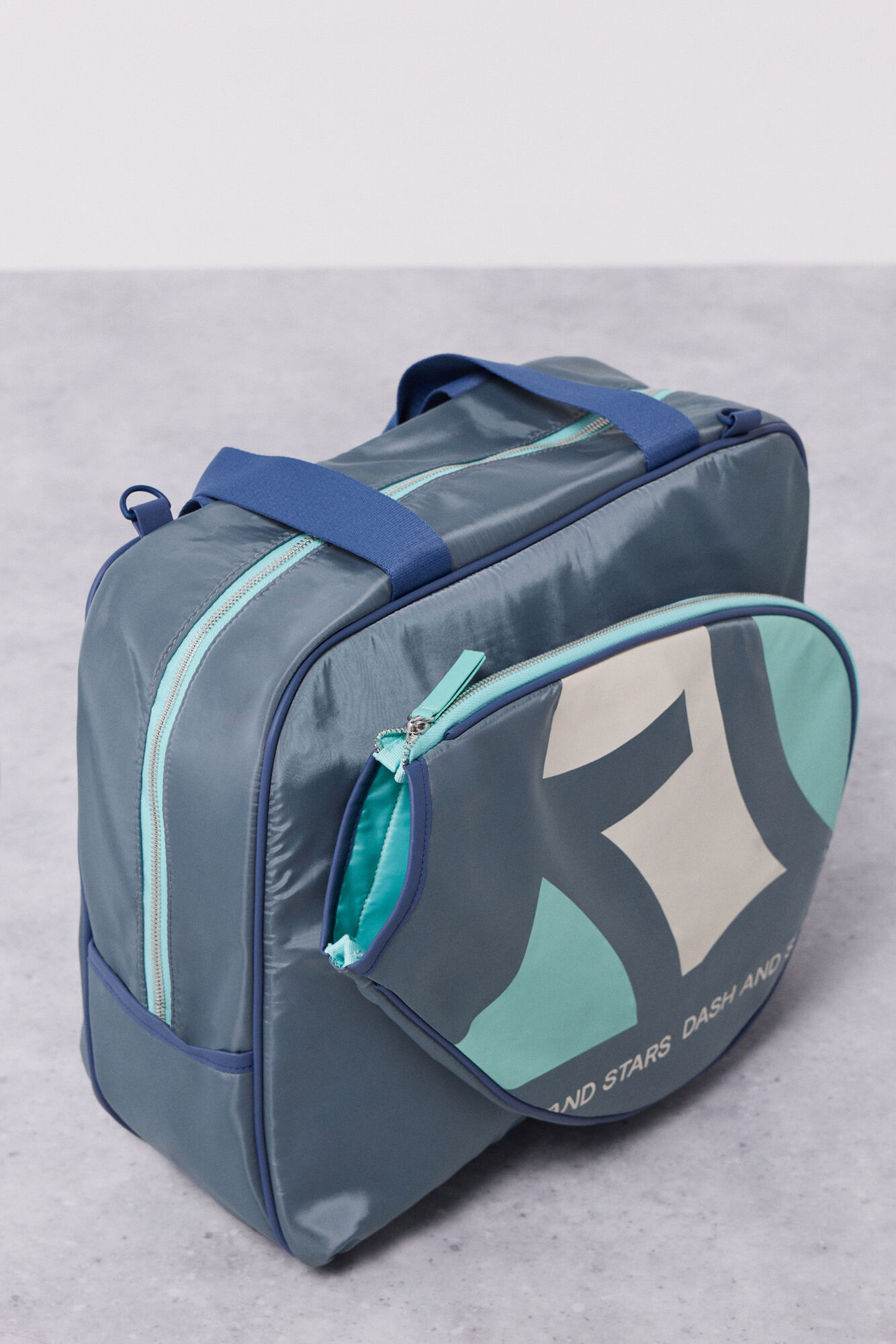 bolsa de padel com efeito de couro verde
