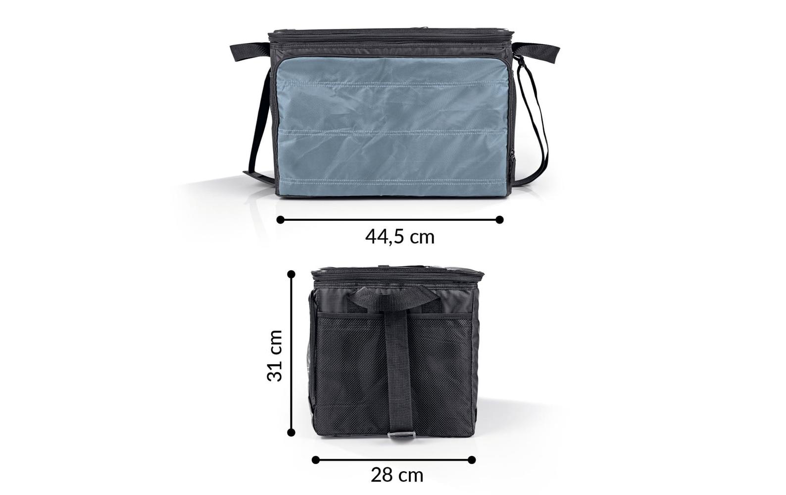 Kühltasche faltbar - 30 l – Schwarz / DunkelgrauFaltbare Isoliertasche mit 30 Litern Kapazität