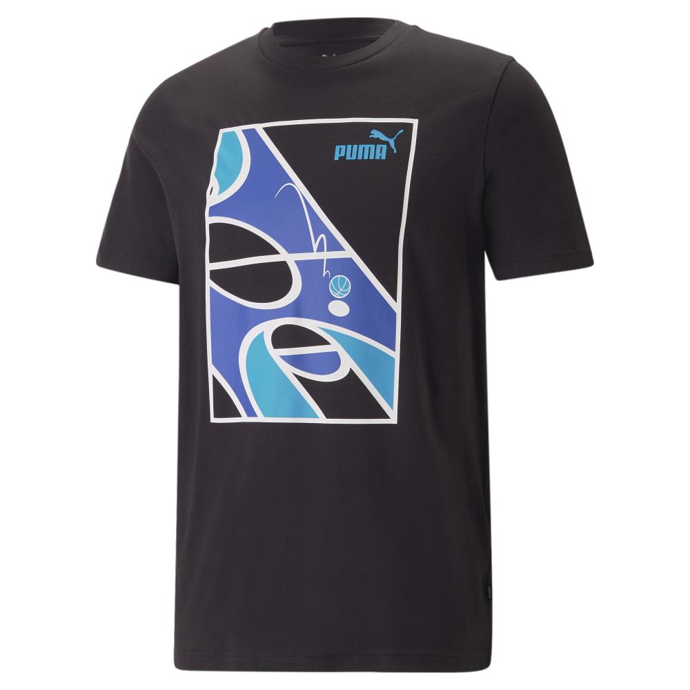 Puma T-shirt Noir Homme Puma Graphics Court