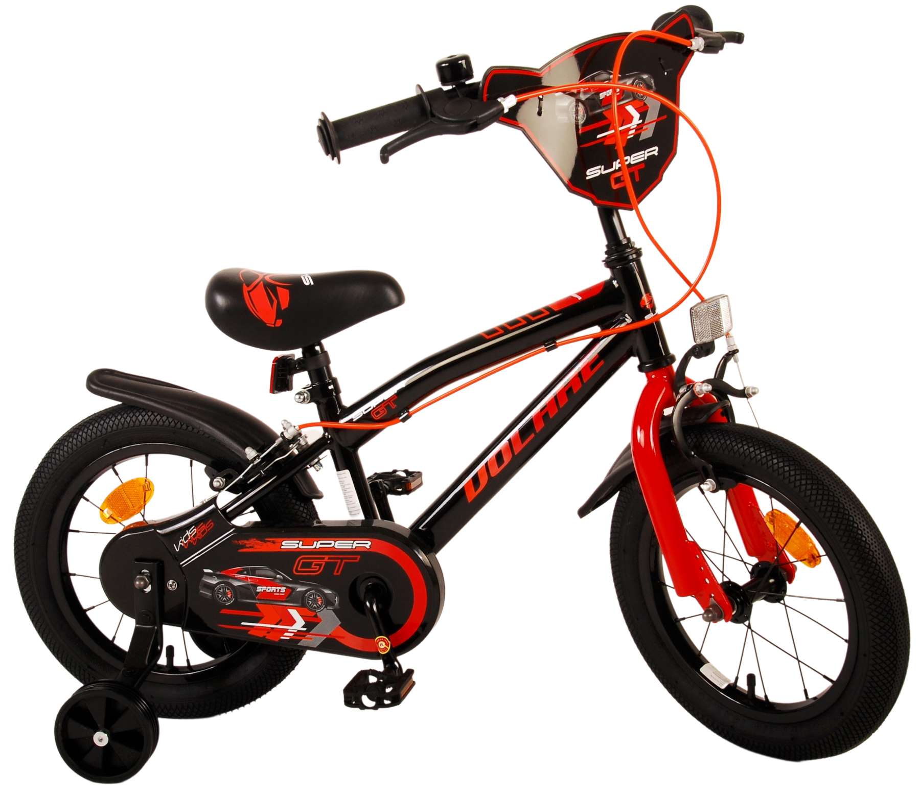 TPFSports Super GT Kinderfahrrad - Jungen - 14 Zoll - Rücktritt + Handbremse - Blau