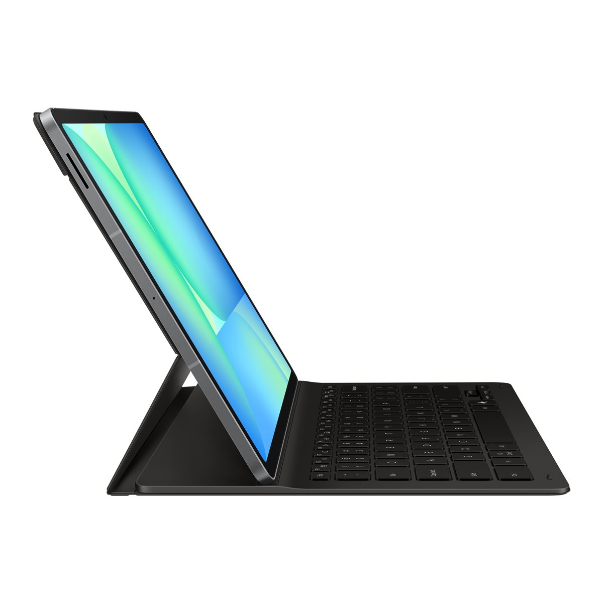 Galaxy Tab S10 FE  Plus Keyboard Slim Tastatur Case (CH Layout) Book Cover Hülle (EF-DX620BBEGSW) - Schwarz
