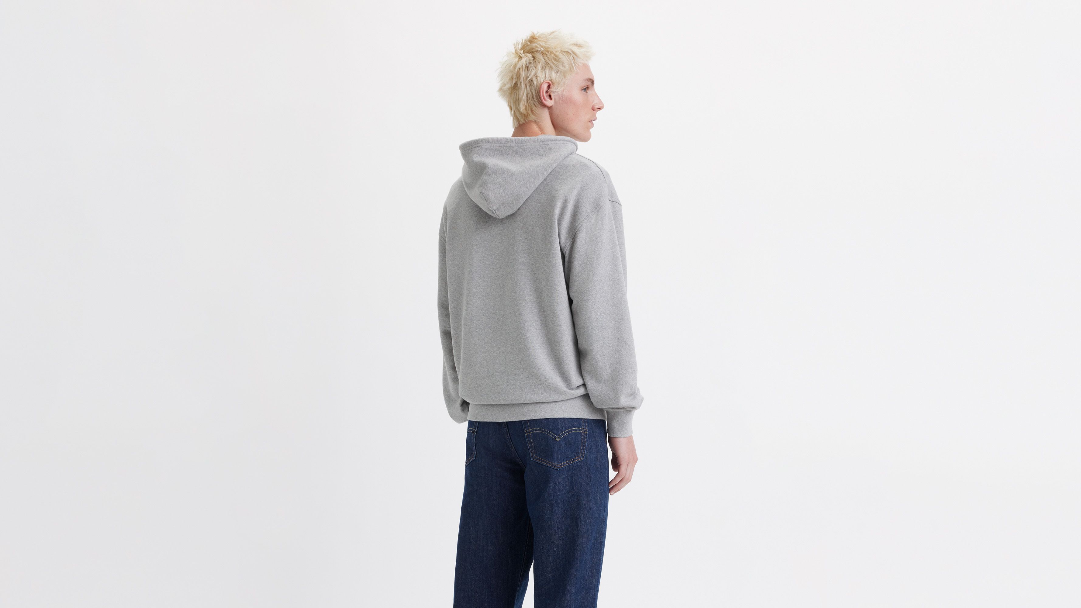 Sweat à capuche graphique relaxed - Chrome Headline Hoodie Midtone Heather Gray - Gris