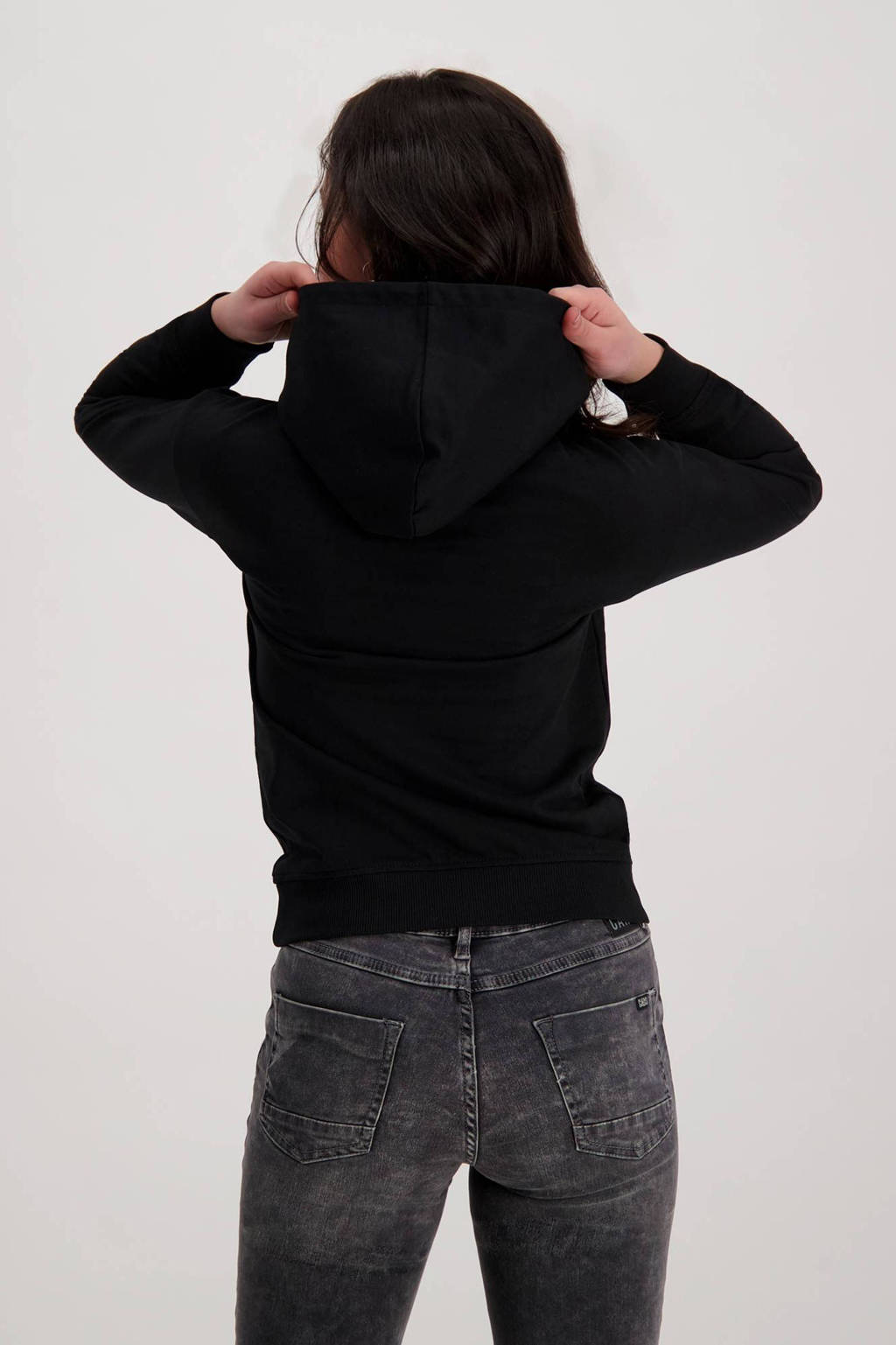 Cars hoodie Helha met printopdruk zwart