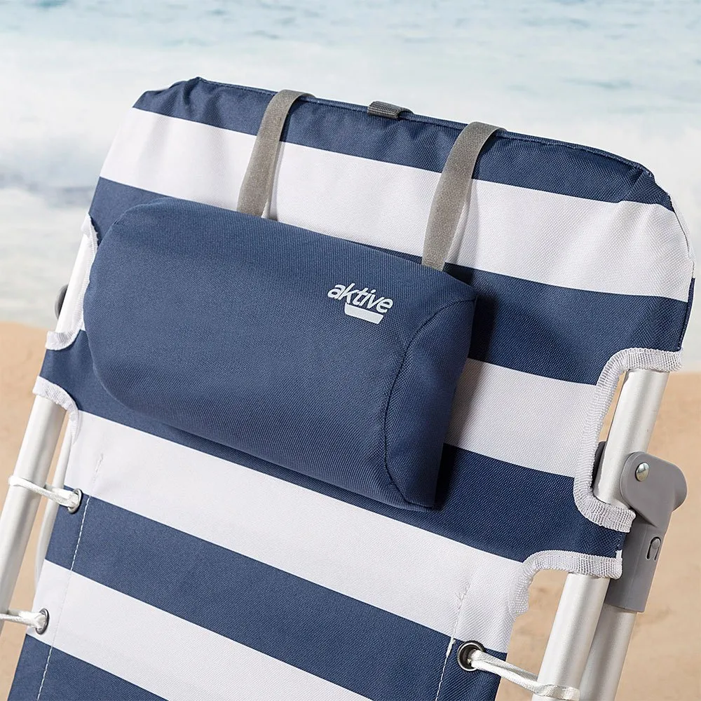 Aktive Niedriges Falten 4 Strahlen mit Kissen- und Taschenpositionen strandstuhl