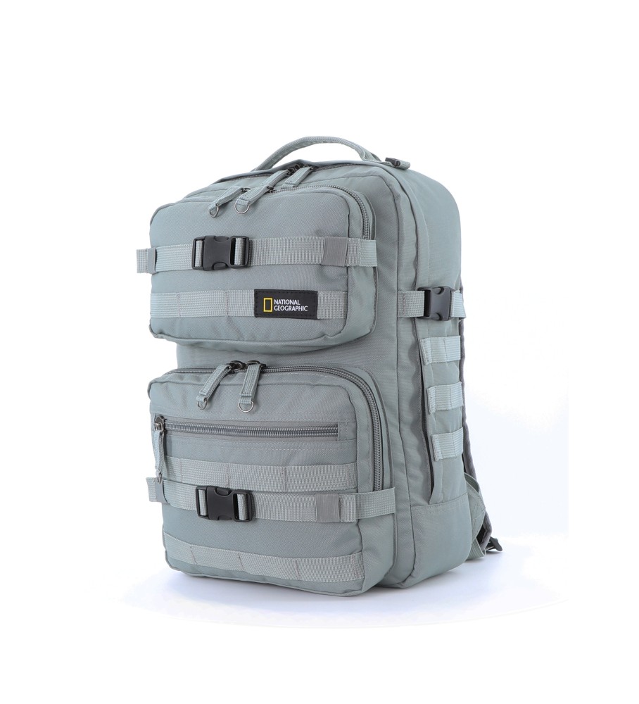 Mochila National Geographic Cinza Rocket - 30 x 16 x 42 cm -