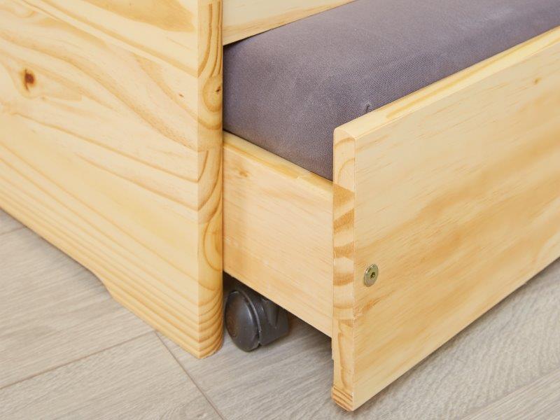 Sofabett LOTAR - natur - Kiefer massiv - 90x200 cm