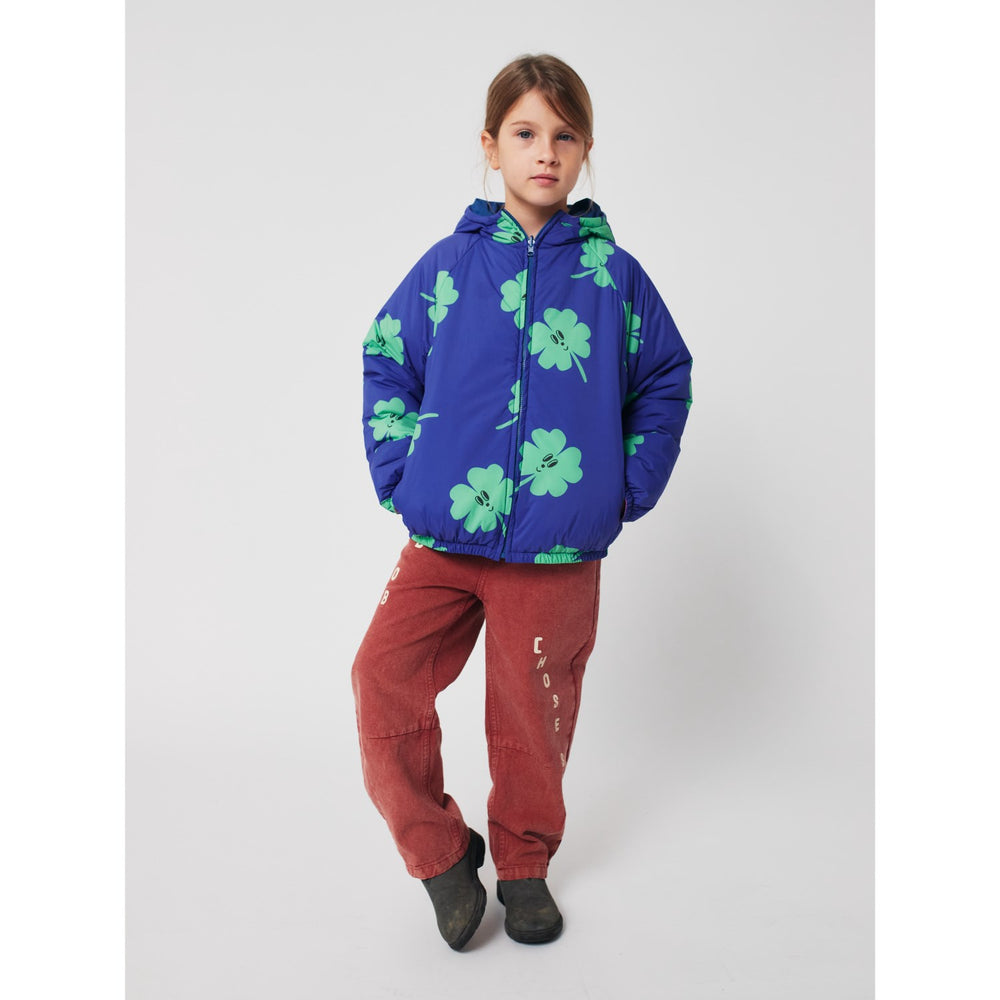 Køb Bobo Choses Purple Lucky Clover All Over Vendbar Anorak
