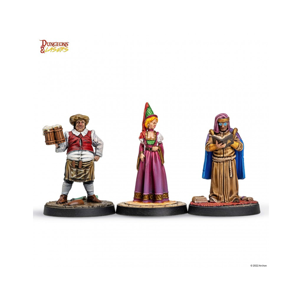 Dungeon & Lasers - Décors - Townsfolk Miniature Pack