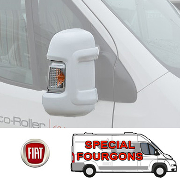 Coques rétros fourgon Ducato MILENCO Blanches