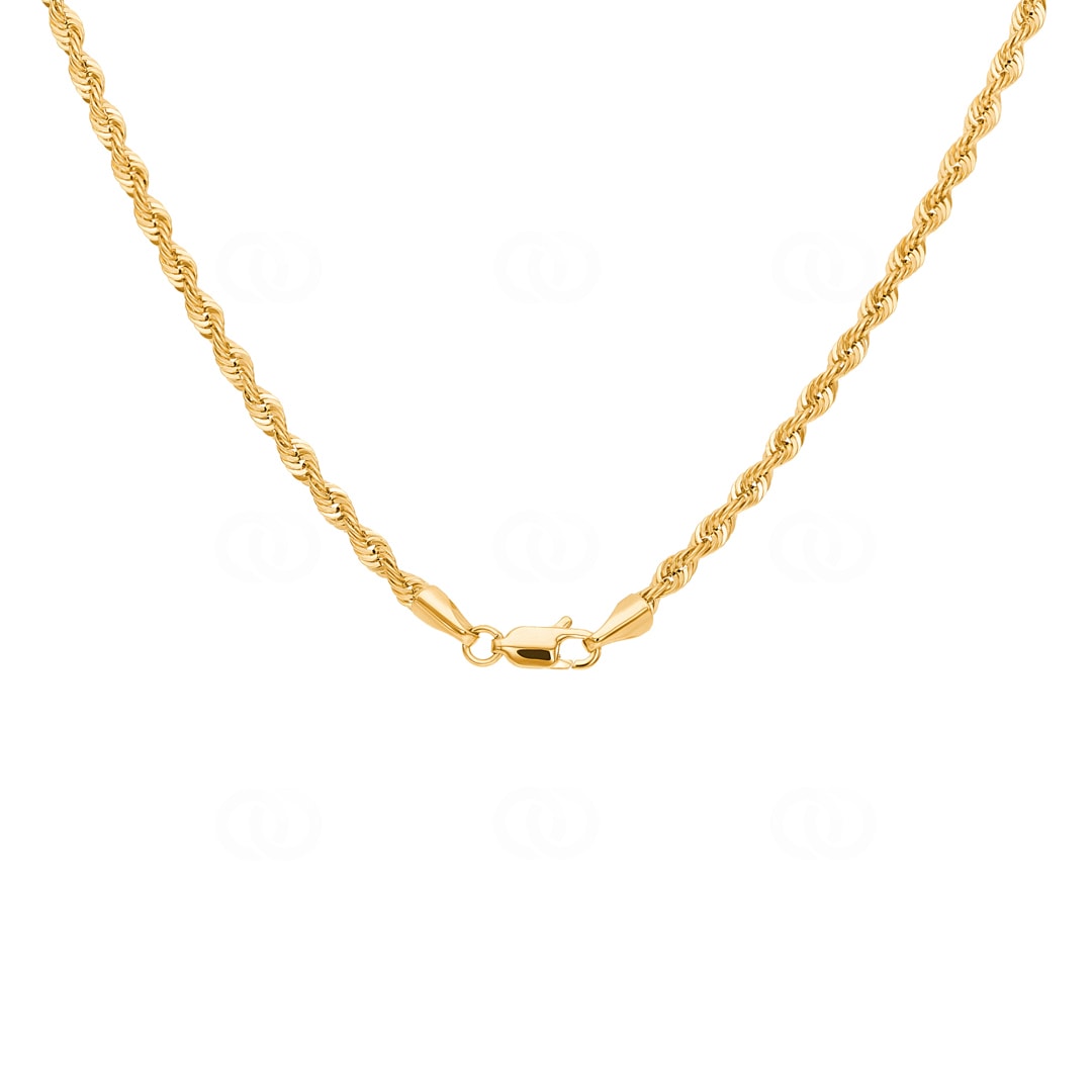 3.1mm Kordelkette 750/18 K Gelbgold halbmassiv
