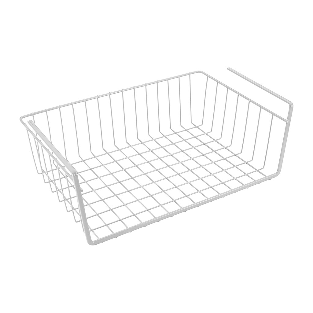 Panier de rangement métal à suspendre 39.5x14x26cm