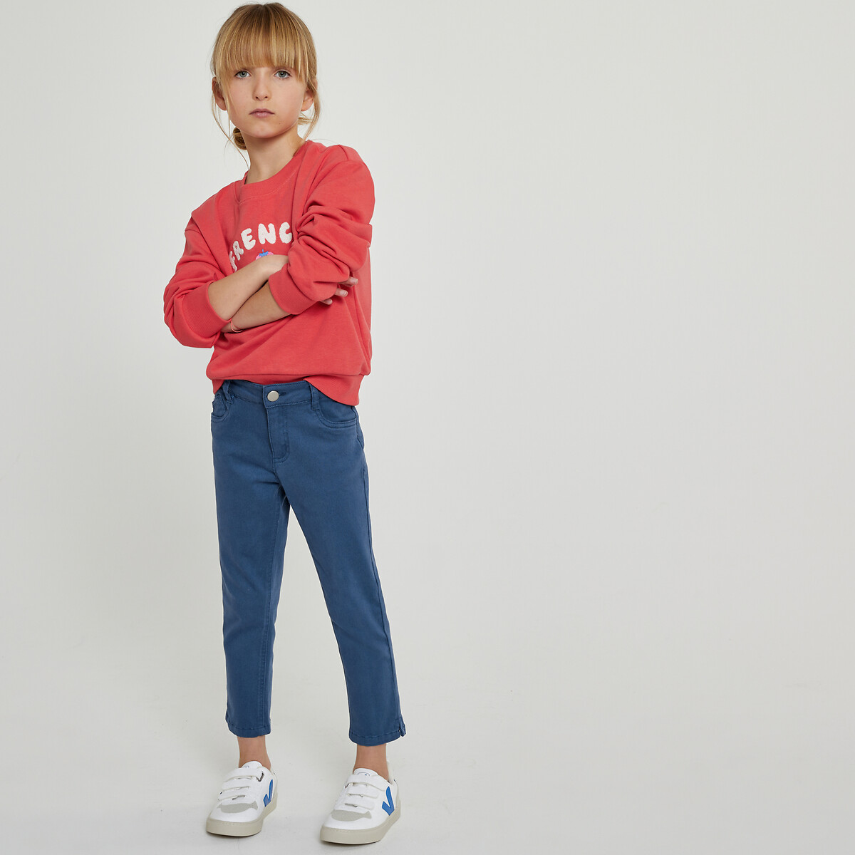 COLEÇÃO LA REDOUTE<br>Calças Slim 3/4