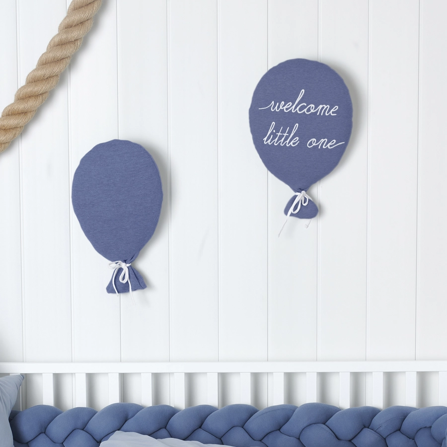 Nordic Coast Company Dekokissen Ballon blau