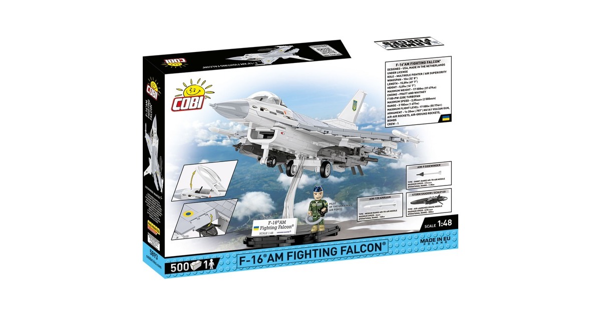 COBIArmed Forces - F-16AM Fighting Falcon Constructiespeelgoed  (Schaal 1:48)