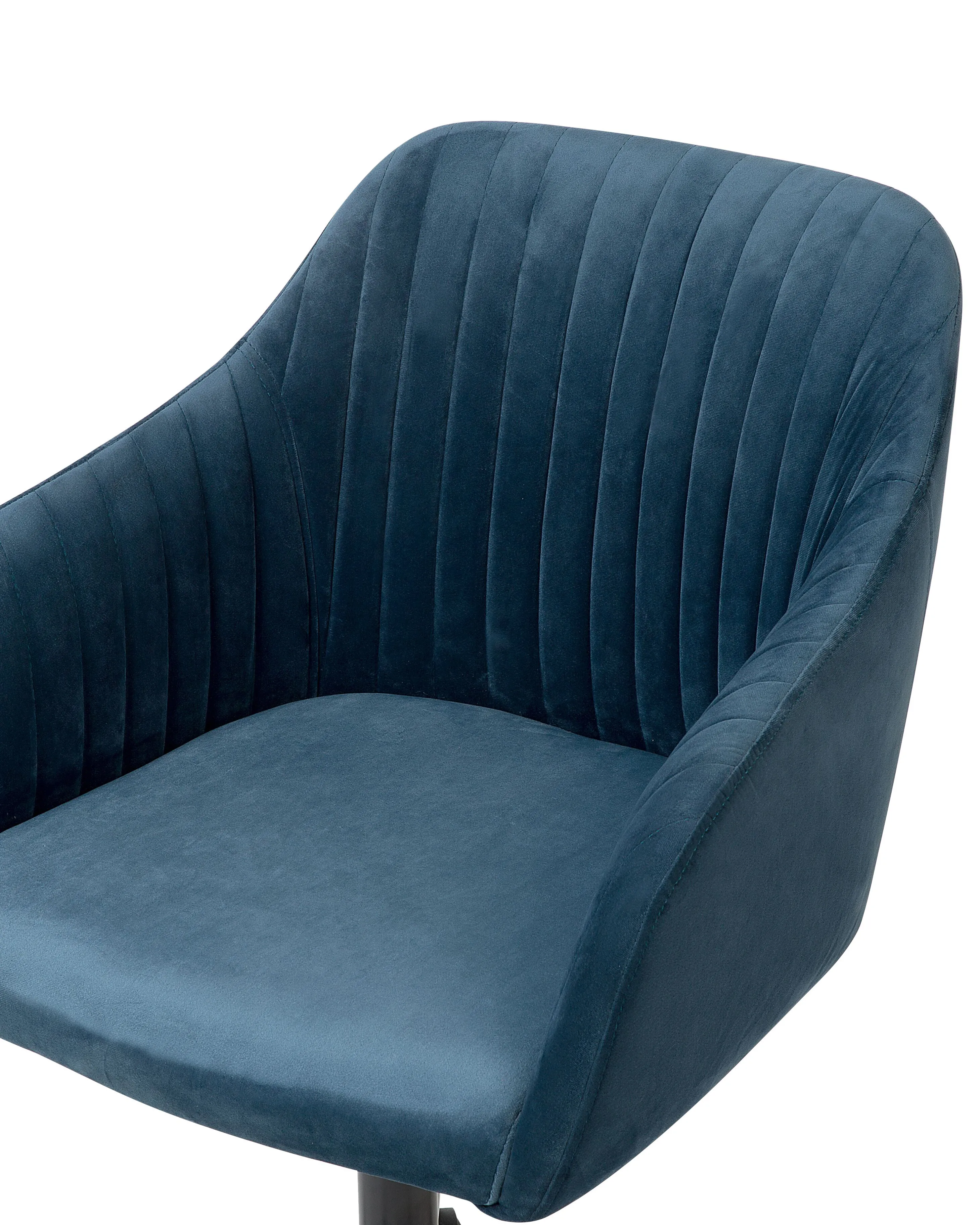 Bureaustoel VENICE Fluweel Marineblauw