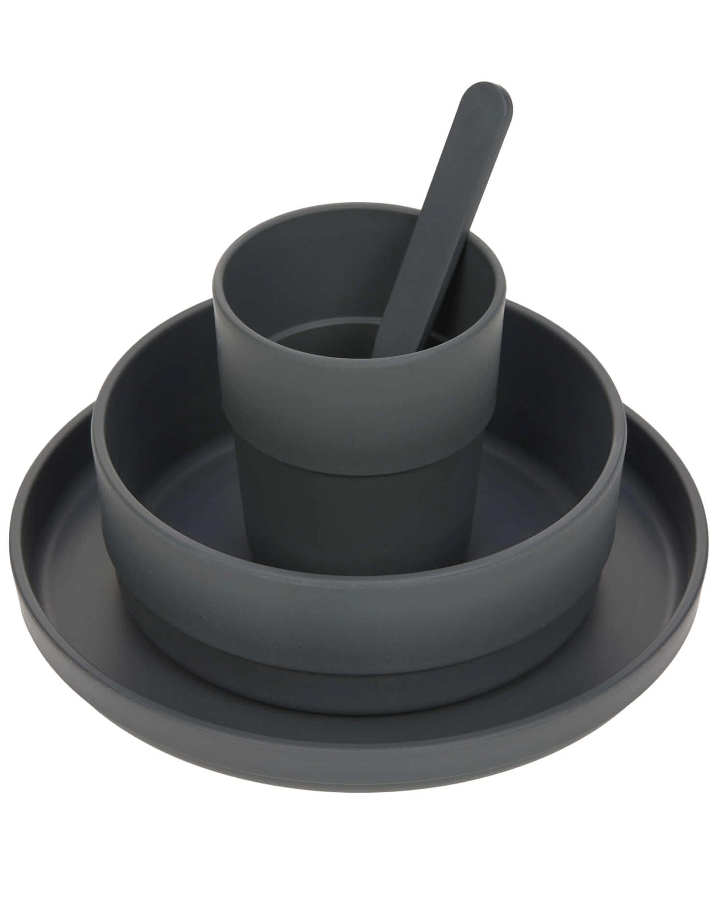 Kindergeschirr-Set UNI 4-teilig in anthracite