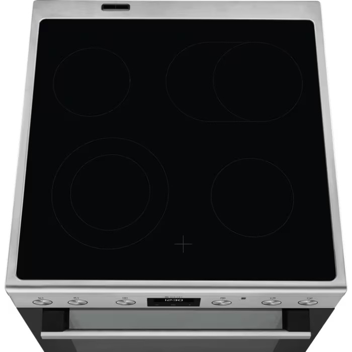 AEG Vitrokeramisch fornuis inox CCB6443BBM