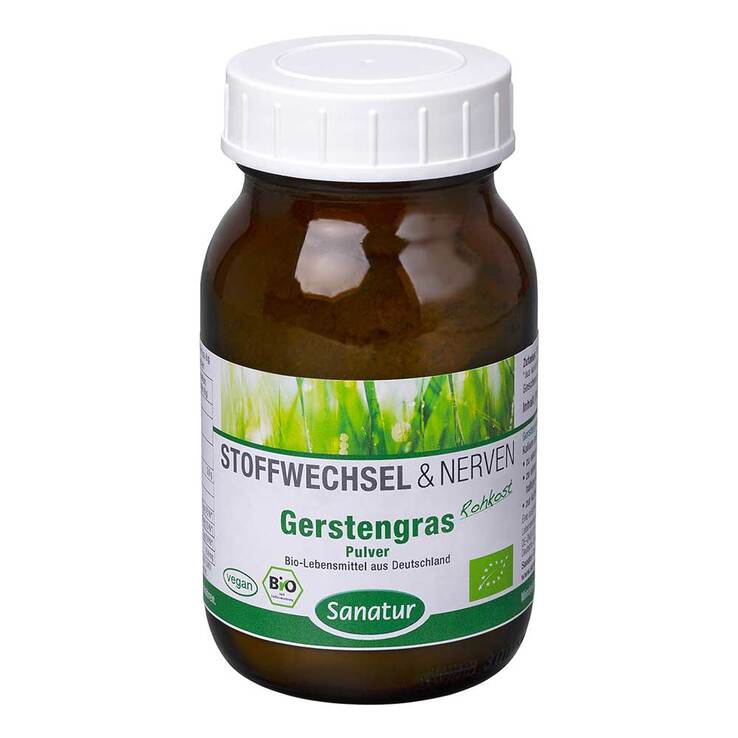 Bio Gerstengras Pulver - Sanatur, 90 g