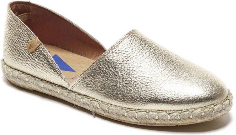 VERBENAS Espadrilles CARMEN NUCLEO METAL slipper zomerschoen strandschoen in metallic look