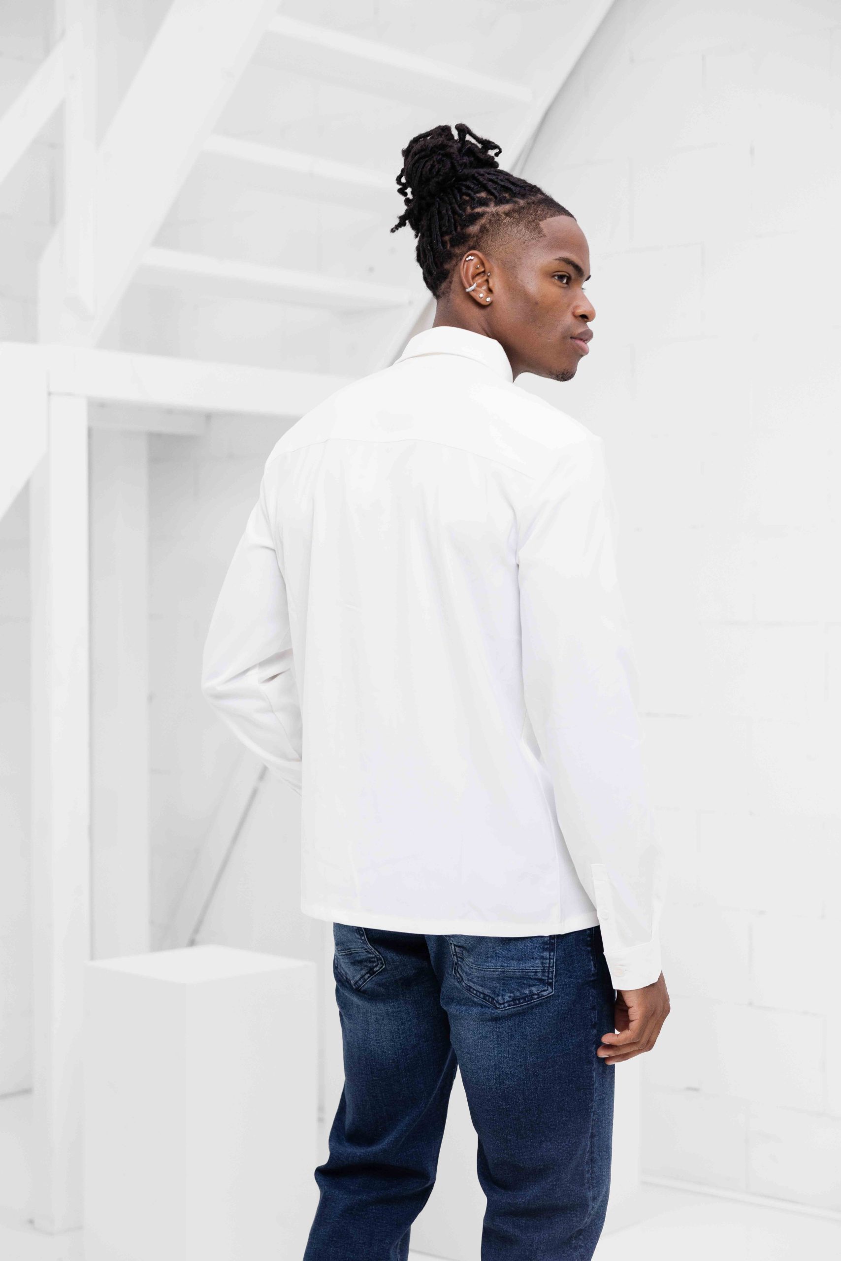 Off The Pitch Cabinet Smart Overshirt Heren Wit