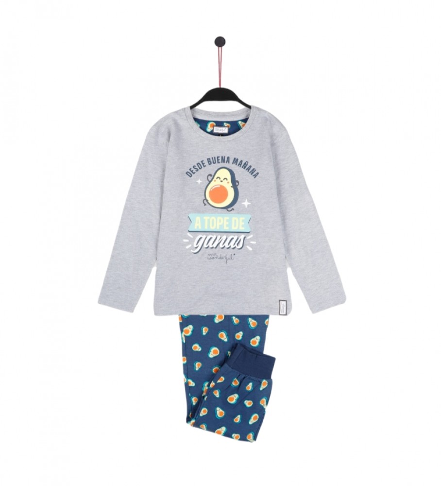 Aznar Innova Pijama A tope cinza, azul