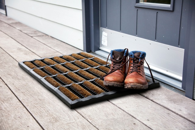Andiamo Fussmatte »Robusta« rechteckig 30 mm Höhe Schmutzfangmatte, mit Bürsten aus Kokos, In- und Outdoor geeignet