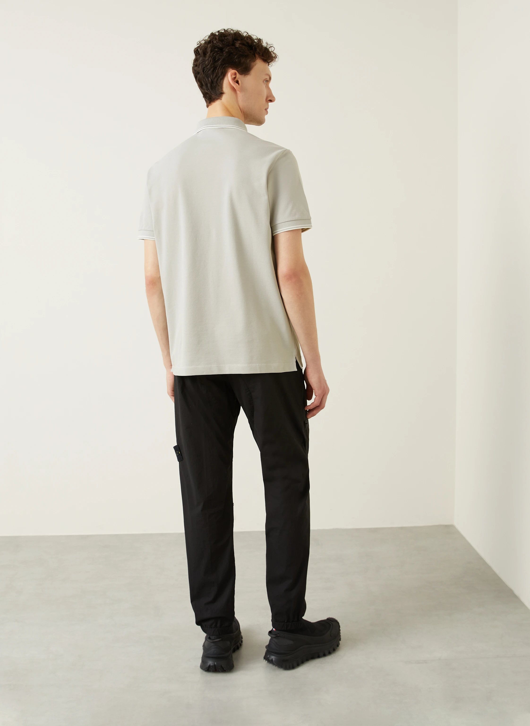 STONE ISLAND Piqué-Poloshirt Slim Fit