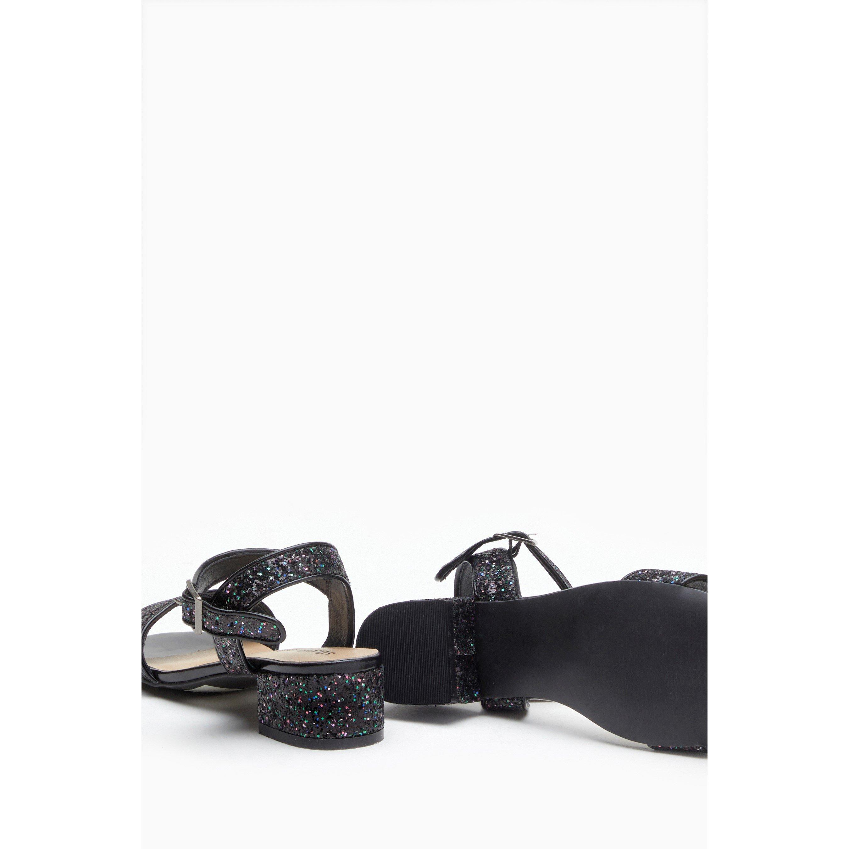 Be You Girls Sequin Open Toe Shoes