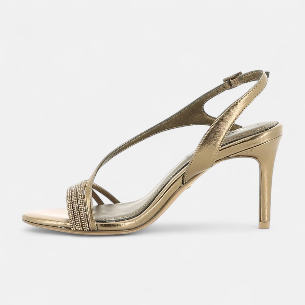 Nu-pieds à talon Femme bronze