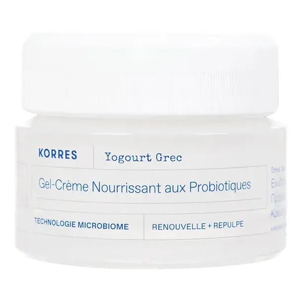 Creme hidratante probiótico com iogurte grego Korres para pele normal a mista 40ml