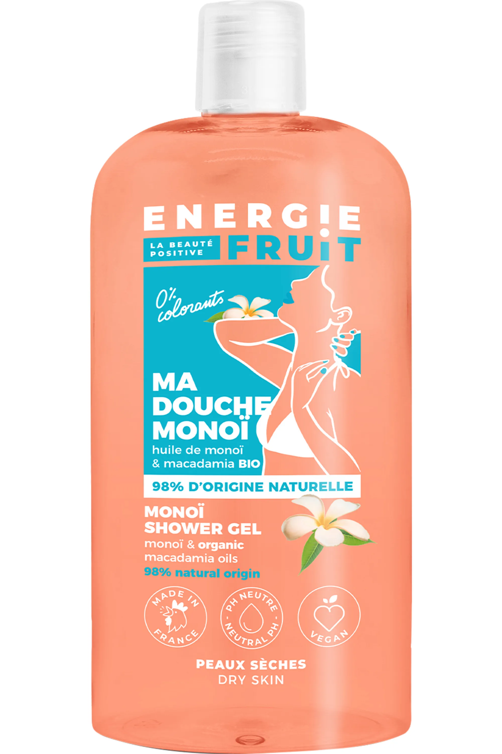 Energie Fruit Gel douche monoï & huile de macadamia-500 ml