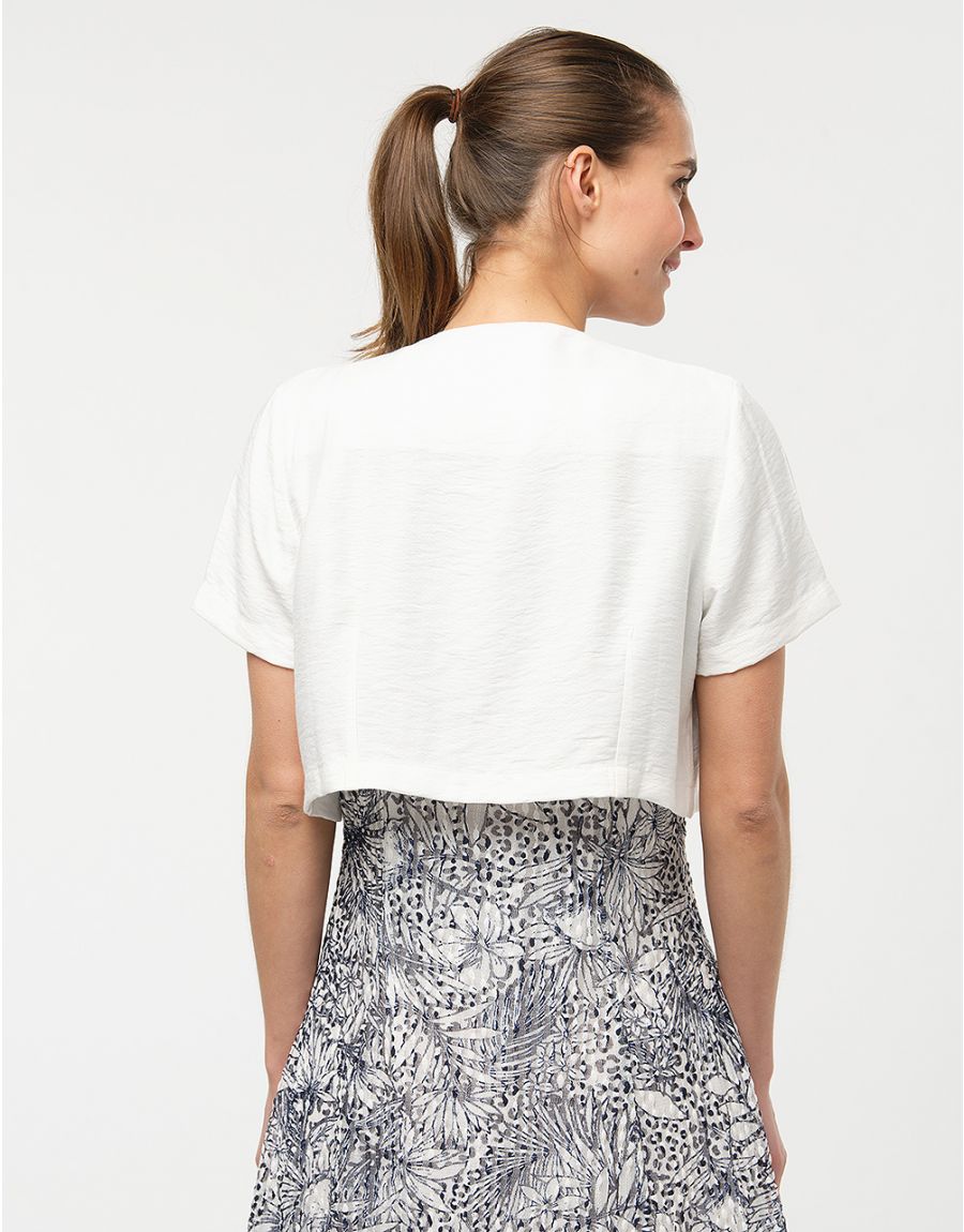 Veste boléro écru