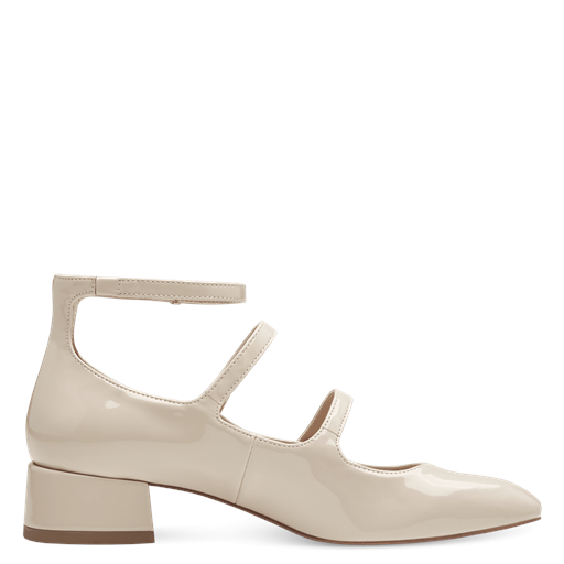 Tamaris Patent Pumps, Ivory, 41