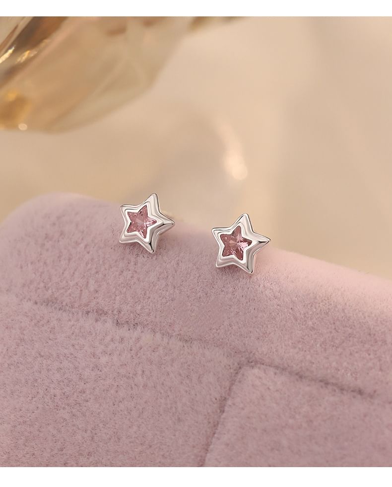 FOON - 999 Sterling Zilveren Ster Oorbel