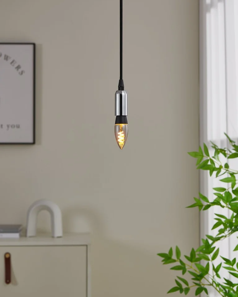 EGLO - E14 C35 spiral, røg - Varm hvid - Zigbee, Bluetooth