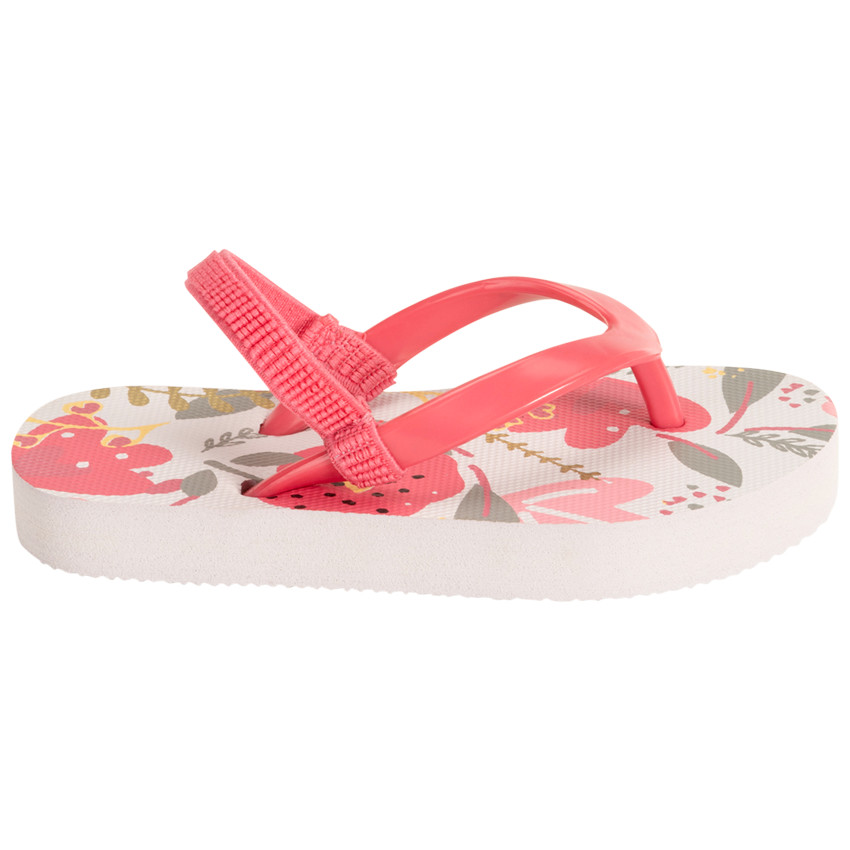 Tongs imprimé floral pour fille
