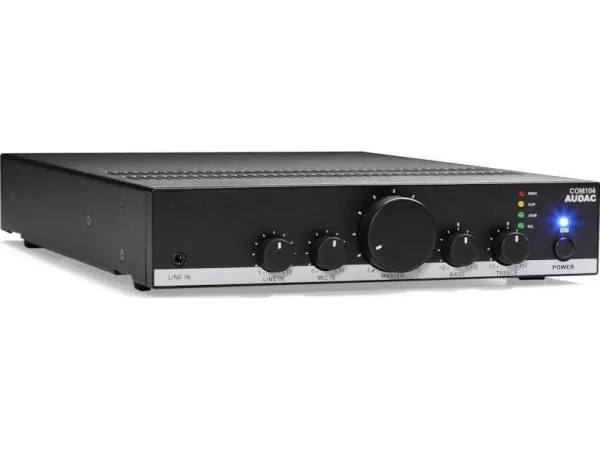 Audac COM104 - Mixer forstærker - forstærket - 2 kanaler - 40 Watt - rackversion