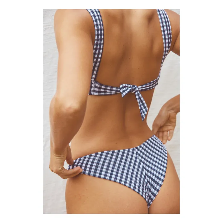 Anja Paris Bas de Maillot Le Canon Vichy | Bleu marine