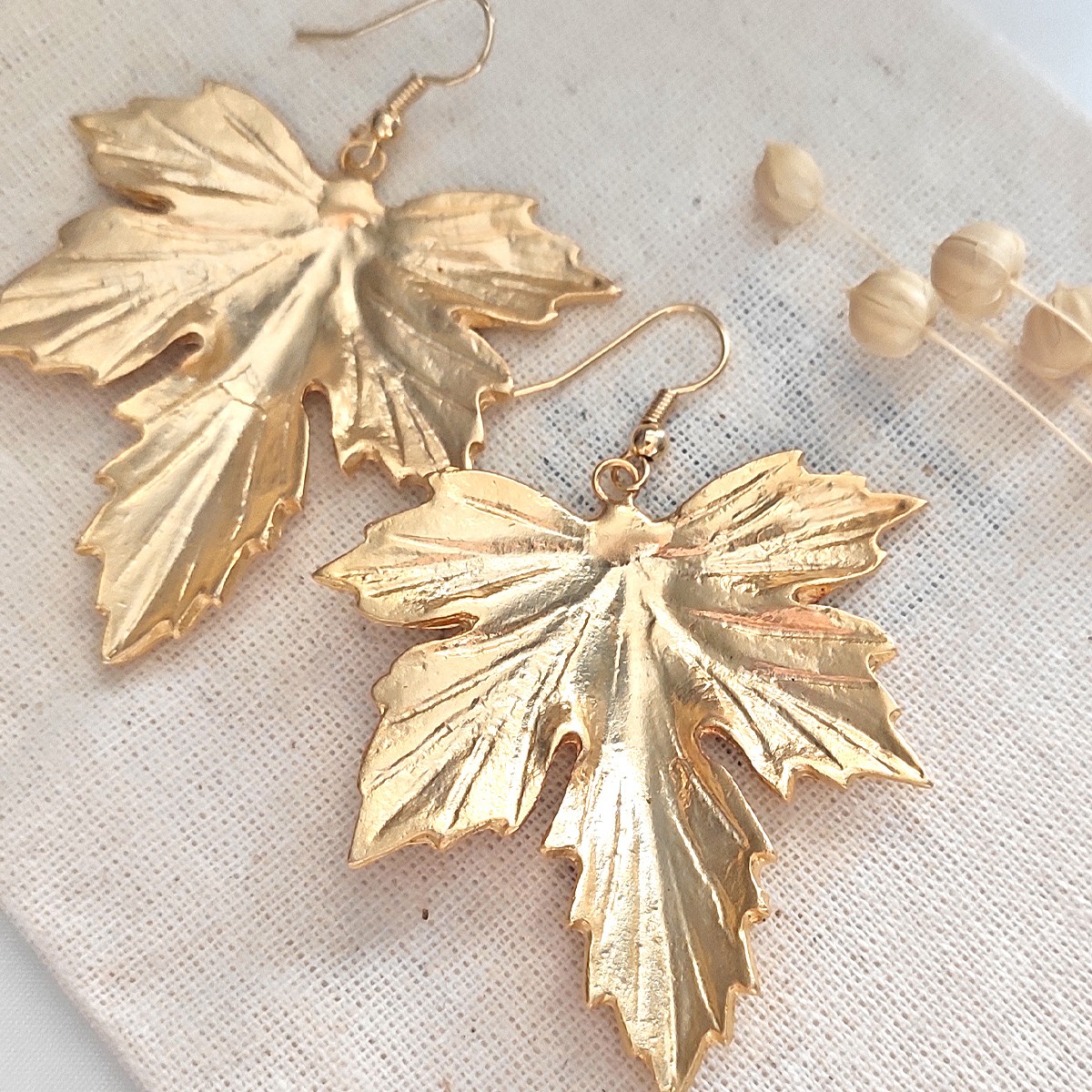 Boucles d'oreilles - Laiton plaqué or