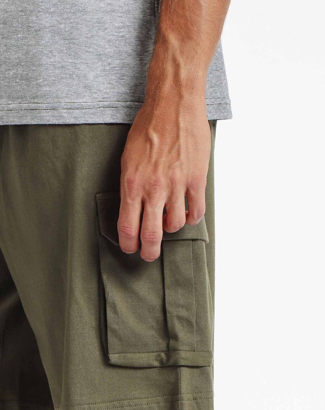 Lois Pyjama T-Shirt & Short Emilio vert kaki/gris