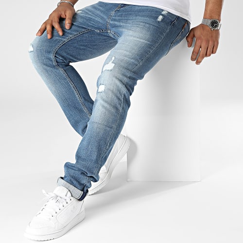 Jean Slim Eden Fripe Bleu Denim